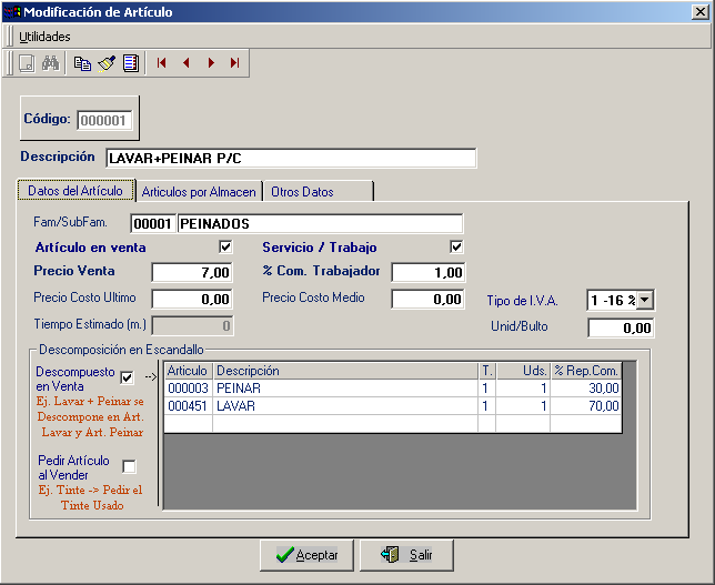 Configuración de Empresa en OfiPeluq