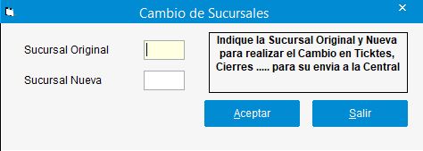 CambioSucursales