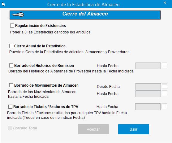 CierreAlmacenEstadistica