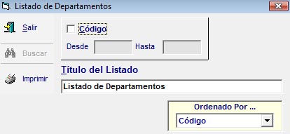 ListDepartamentos