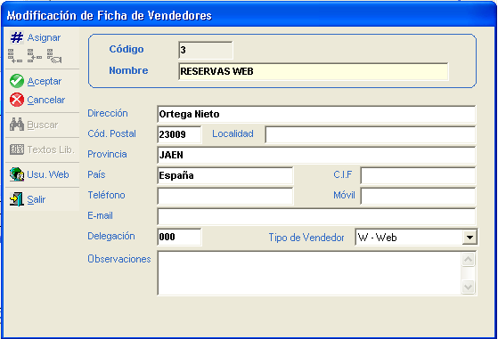 Vendedores
