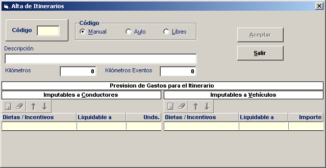 Itinerarios