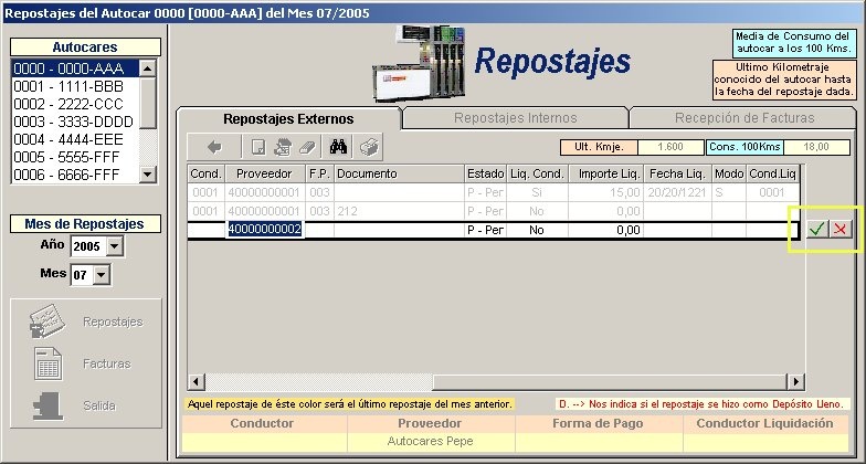 Repostajes