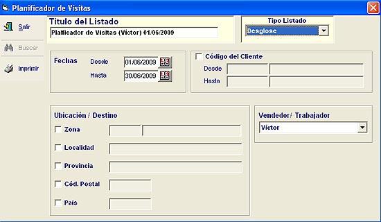 ListVisitas