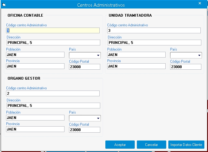 ClienteFraElecDatosCentrosAdministrativos