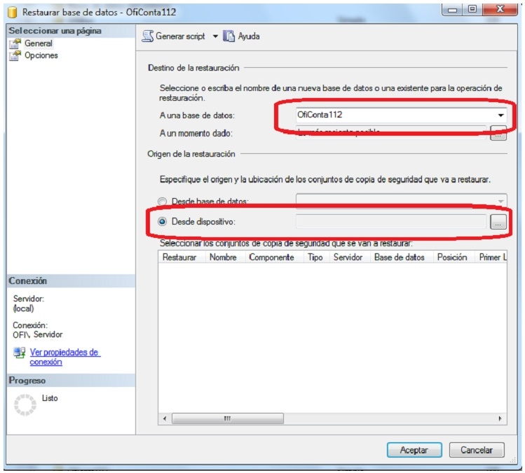 restaurarSQL2