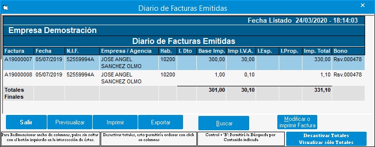 Comprobacionfacturaslistado