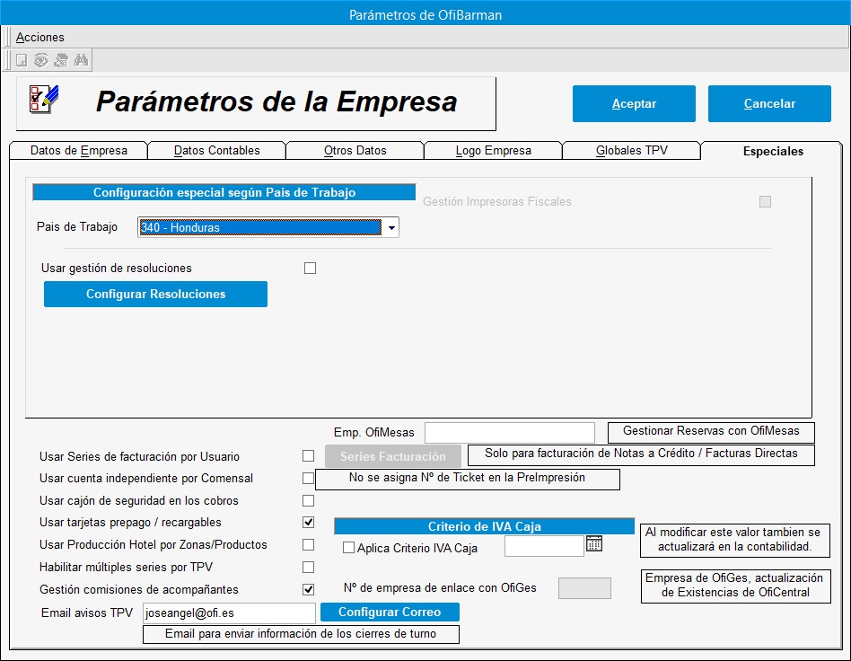 ParametrosHonduras