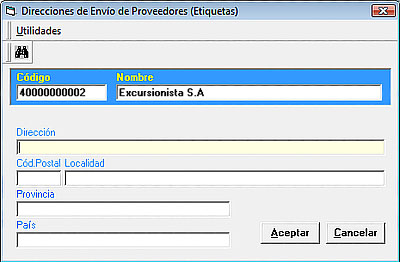 Ficheros-Proveedores-DireccionEnvio