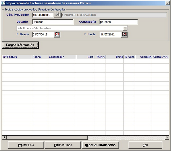 ImportacionFacturasProveedoresOtiTour