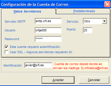 Mailing-Configuracion